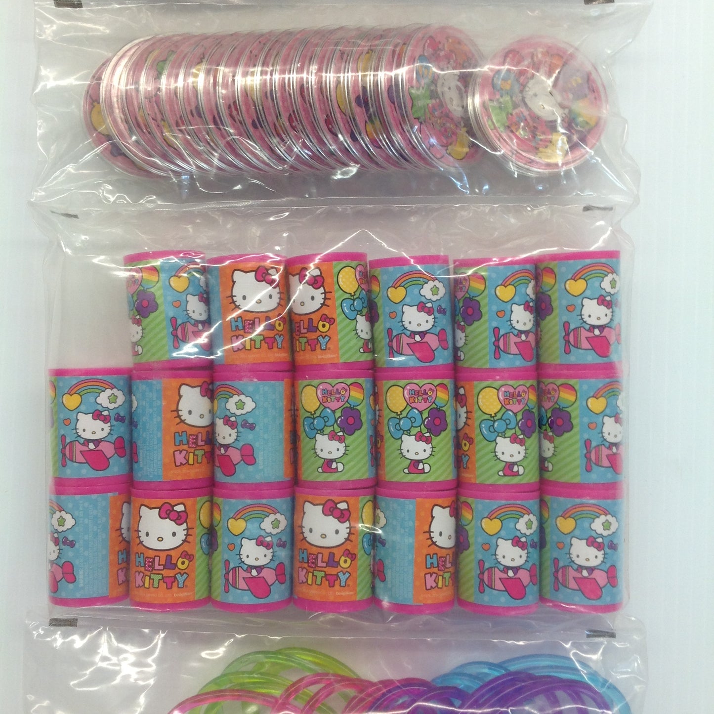 Hello Kitty Super Mega Value Pack 100 Pc Party Set NOS