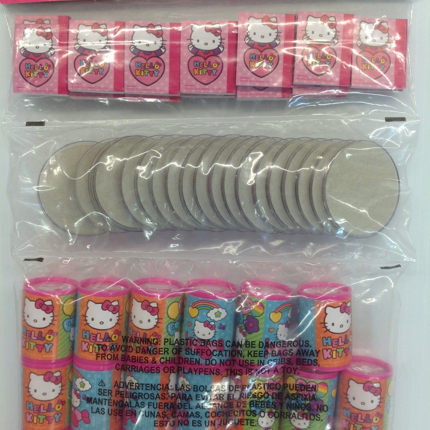 Hello Kitty Super Mega Value Pack 100 Pc Party Set NOS