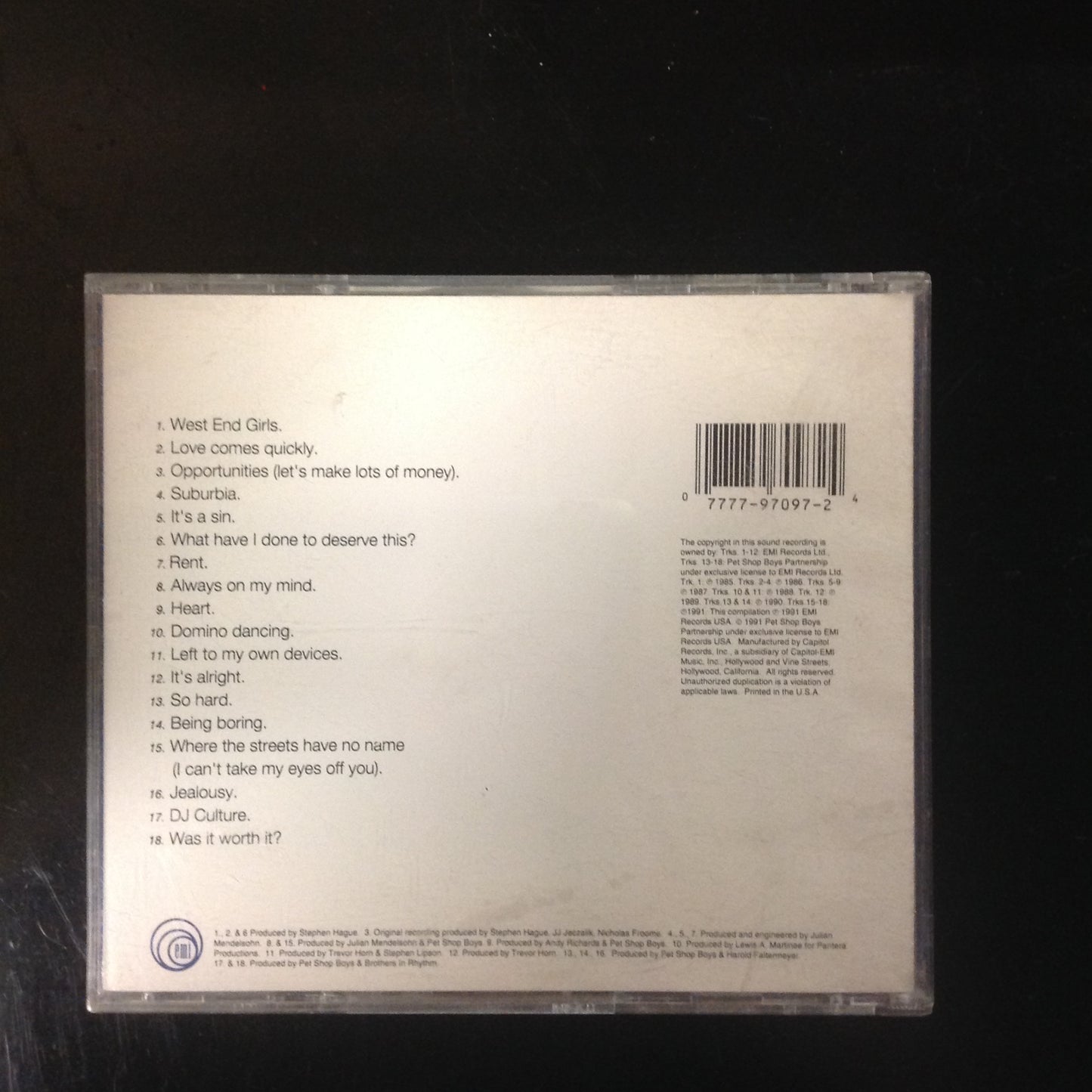 CD Frankie Goes to Hollywood Welcome to the Pleasuredome UD-53199 1998