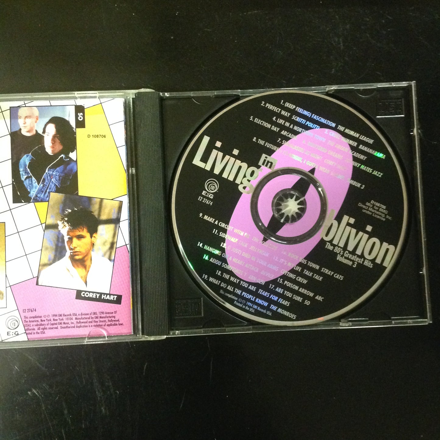 PAIR CD's Living In Oblivion Volume 2 & 3 80's Dance EMI Records D108705 D108706 Various Artists