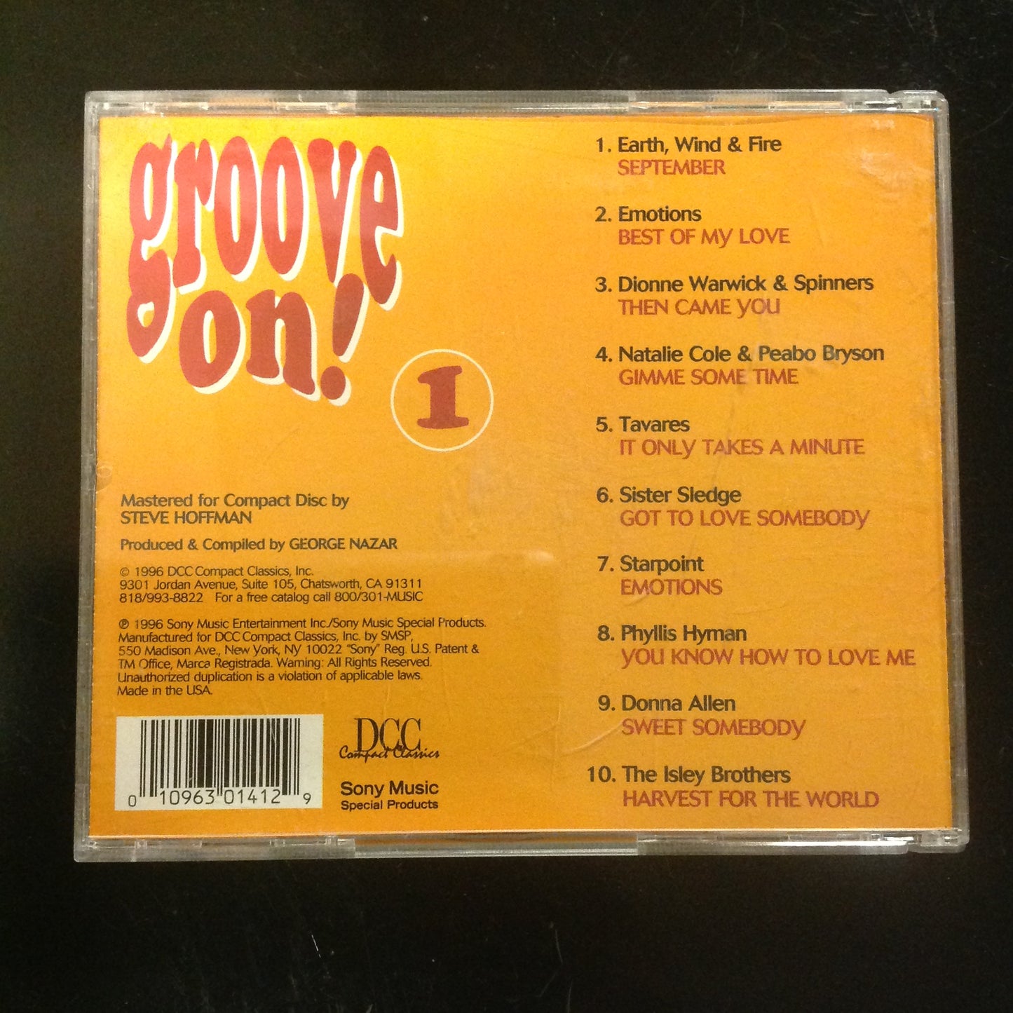 CD Groove On! Volume 1 RARE DZS-141 A26558 Various Artists 1996 Funk Disco