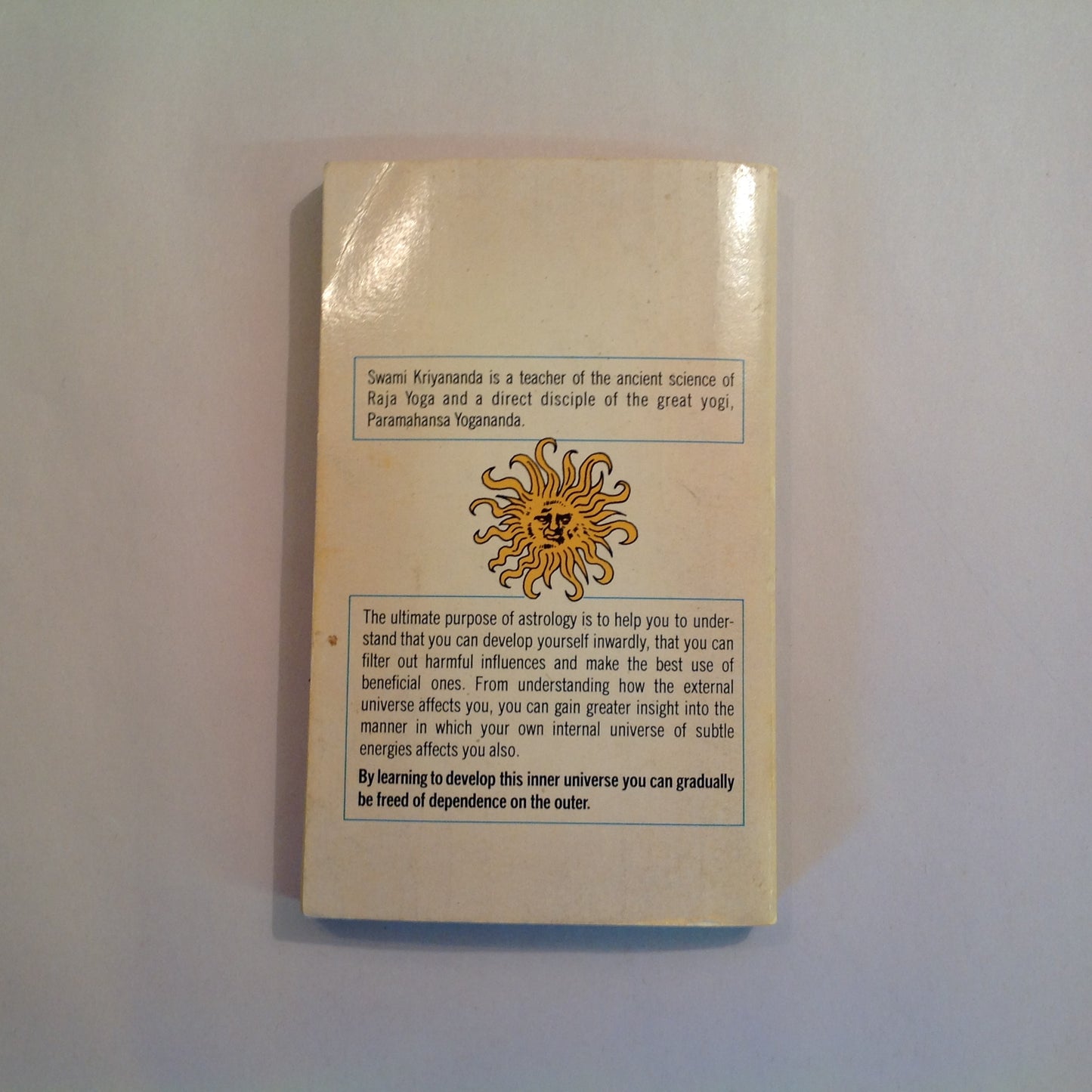 Vintage 1971 Mass Market Paperback Your Sun Sign As A Spiritual Guide Swami Kriyananda Berkley First Edition
