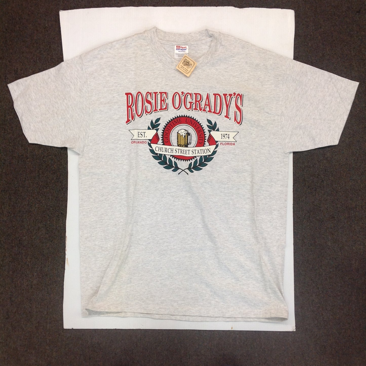 Souvenir Rosie O'Grady's Goodtime University Church Street Station Orlando Florida XL T-Shirt New with Tags