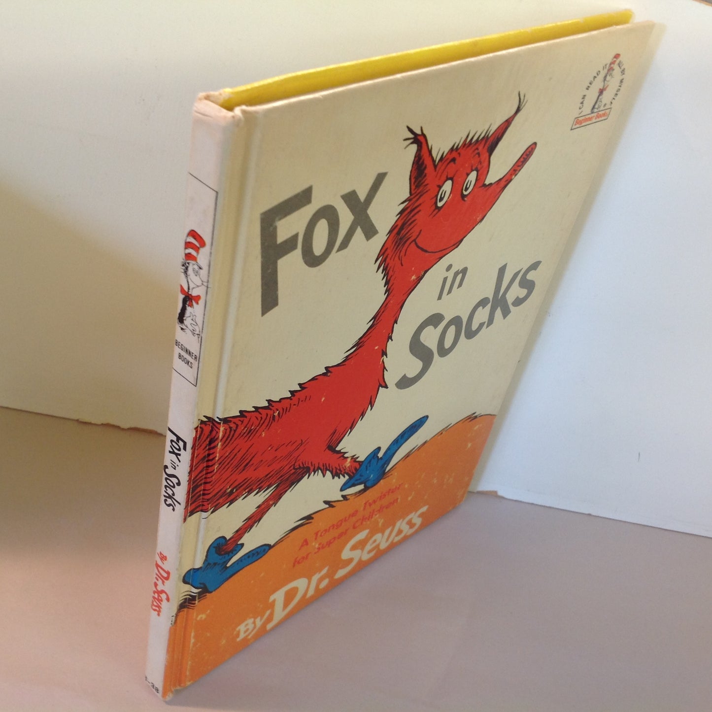 Vintage 1963 Hardcover Beginner Books Dr. Seuss FOX IN SOCKS