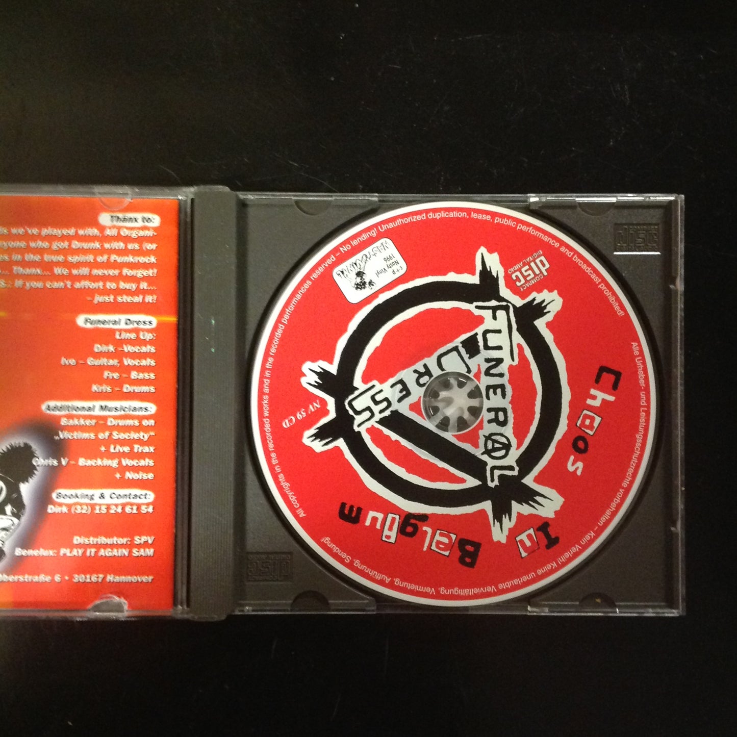 CD Funeral Dress Singalong Pogo Punk NV 59 CD 1996 Germany German