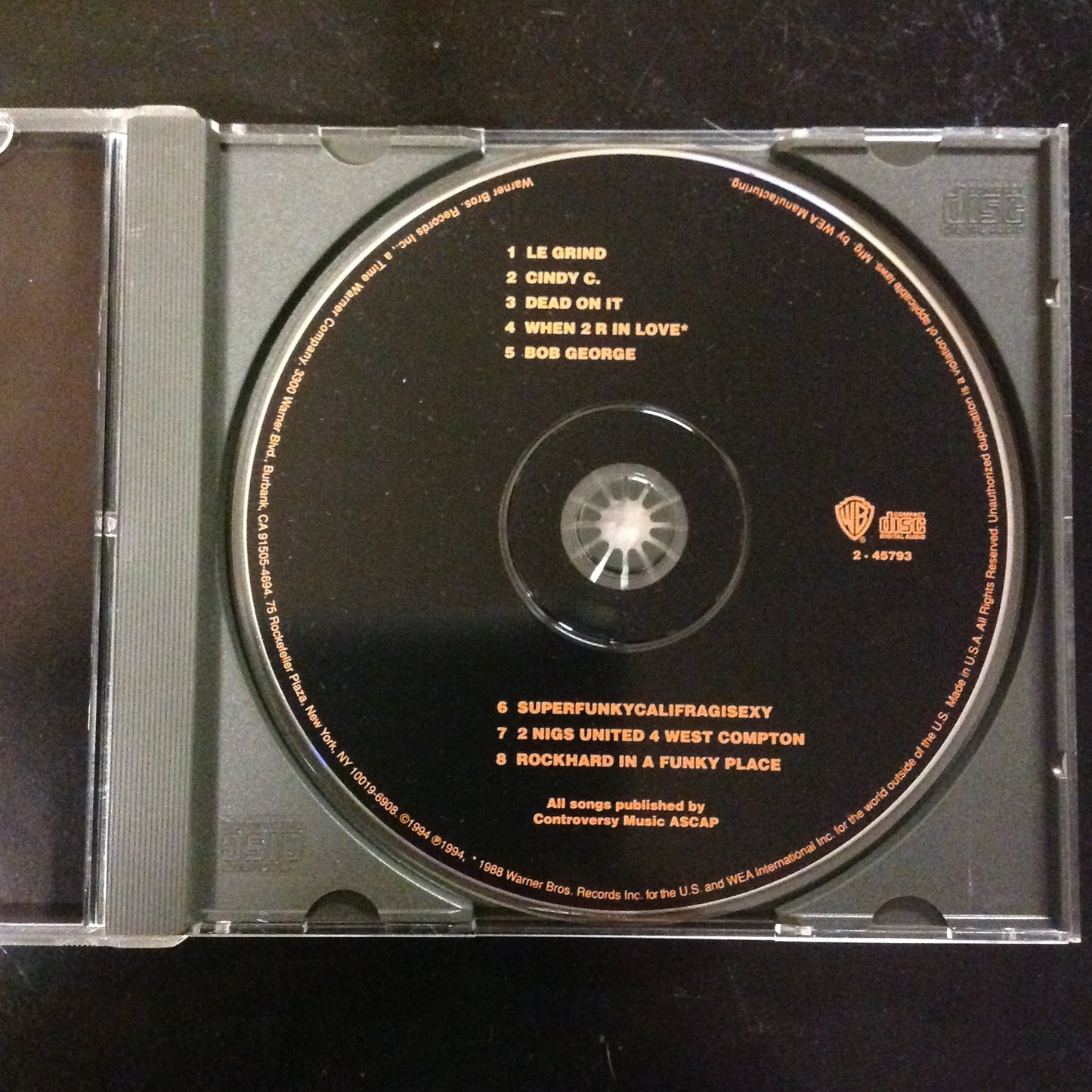 CD Prince The Black Album 1994 2-45793