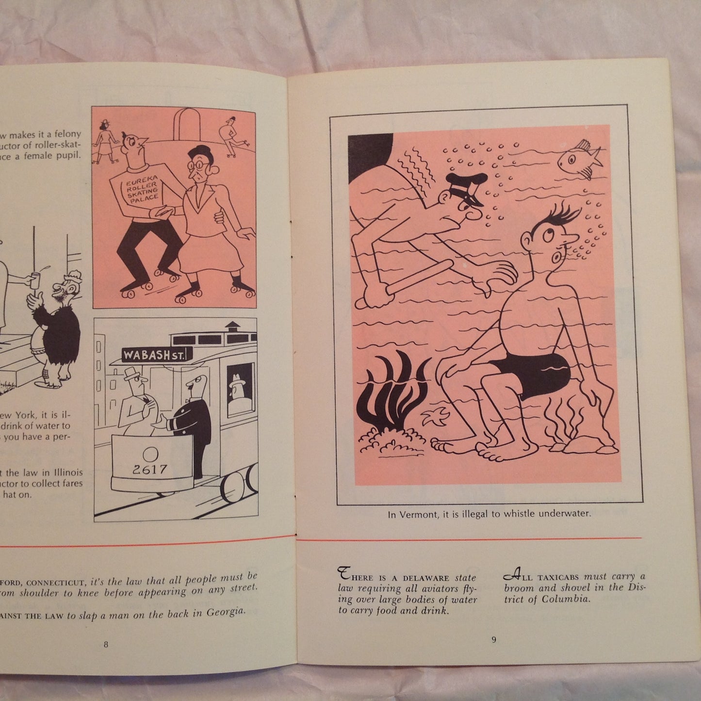 Vintage 1971 Paperback Booklet It's Against The Law Reader's Digest Humor Cartoons