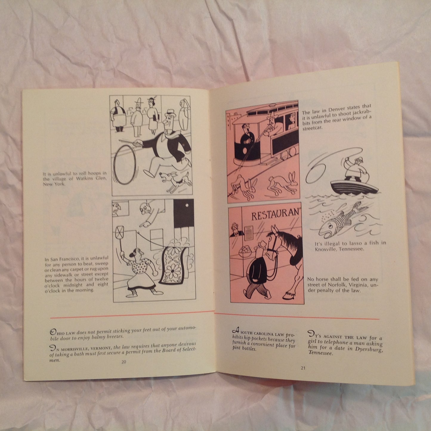 Vintage 1971 Paperback Booklet It's Against The Law Reader's Digest Humor Cartoons