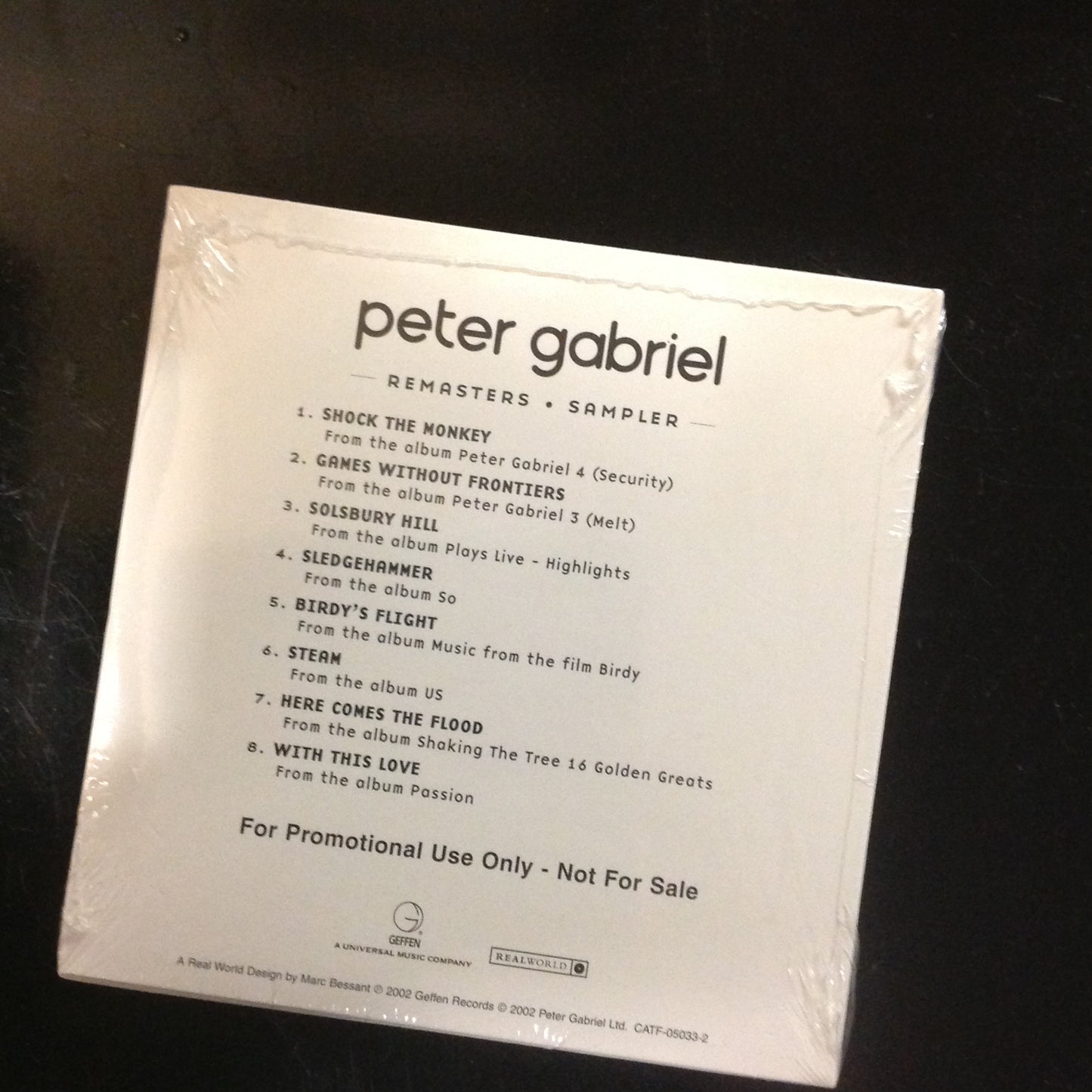 CD Sampler Sample SEALED Peter Gabriel Remasters 2002