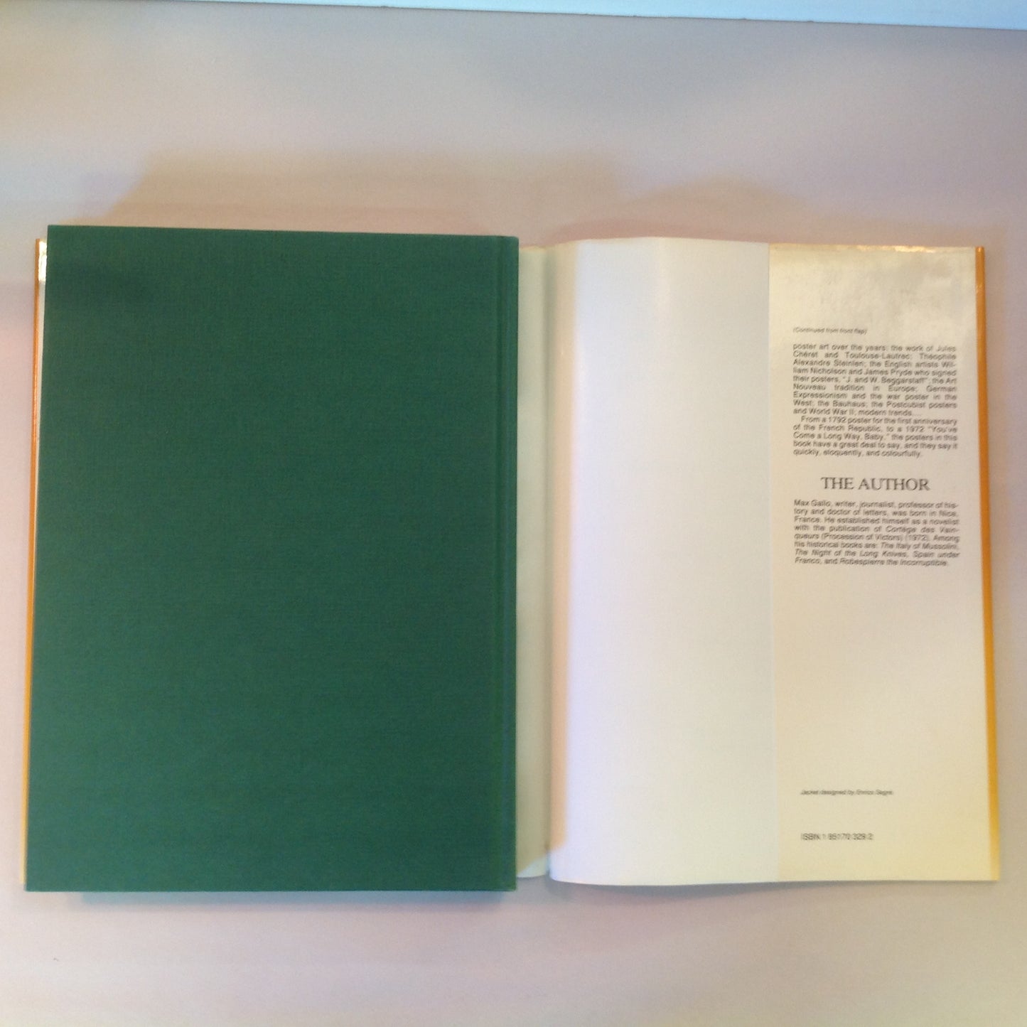 Vintage 1989 Hardcover POSTERS IN HISTORY Max Gallo Bracken Books First Edition