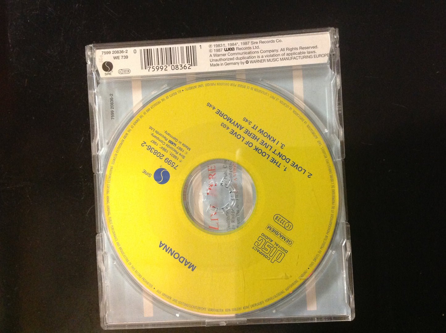 Madonna The Look Of Love *Single #86