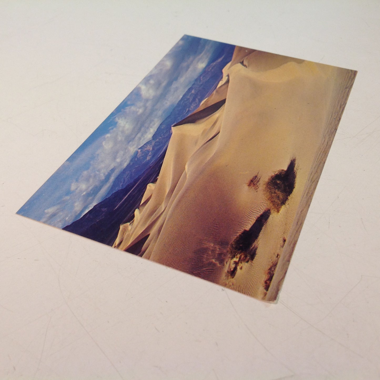 Vintage Plastichrome Color Postcard Death Valley National Monument Sand Dunes California