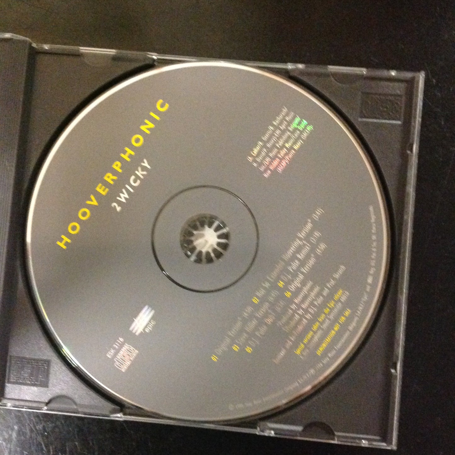 CD Hooverphonic 2Wicky ESK 3116 Epic Promo Limited Edition Electronic Trip Hop Synth Pop