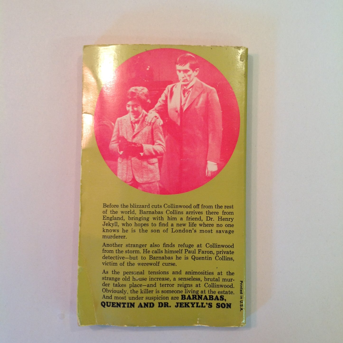 Vintage 1971 Dark Shadows MM Paperback Barnabas, Quentin and Dr. Jekyll's Son