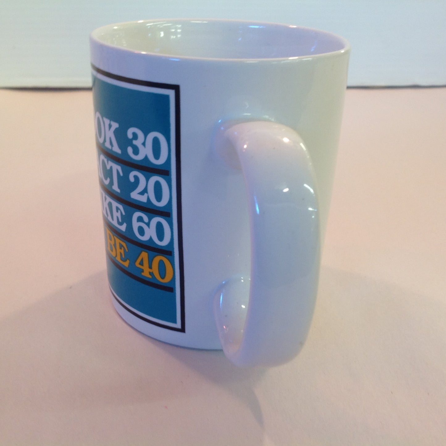Vintage 1980's I Must Be 40 Novelty Coffee Mug Studio 4 East