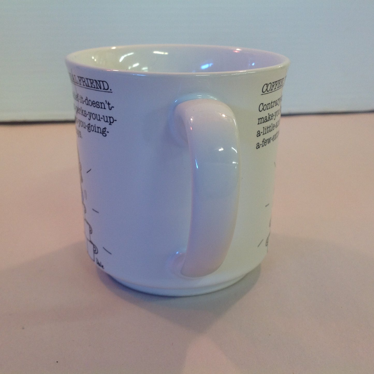 Vintage 1980's Barbara Dale Cartoon Coffee Mug Coffee, Your Only Real Friend
