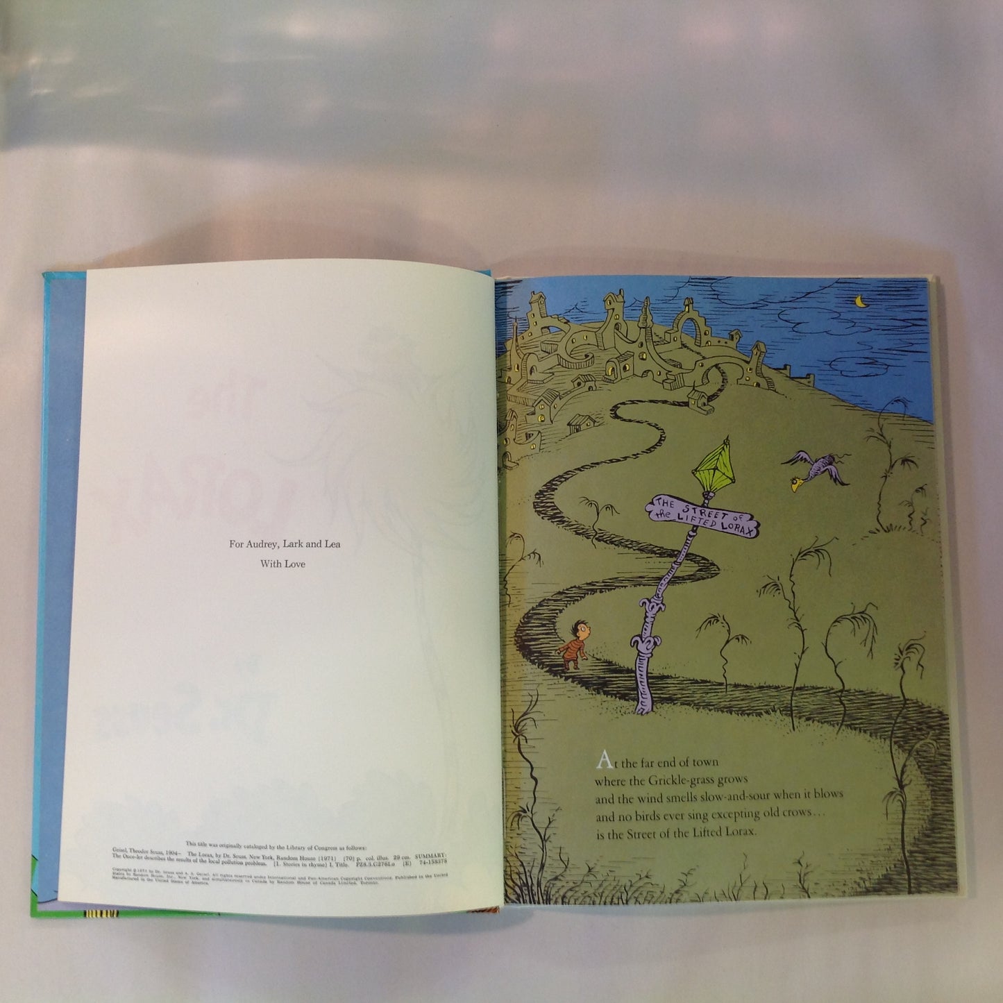 Vintage 1971 Hardcover Dr Seuss THE LORAX