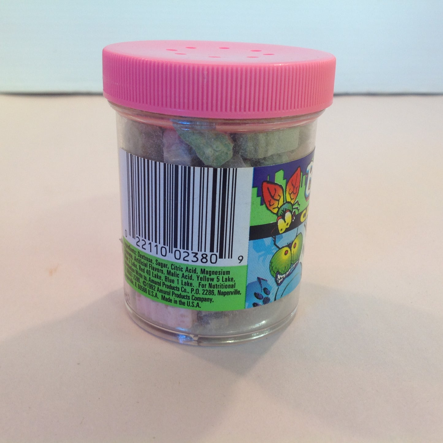 Vintage Unopened 1992 Bug City Candy Tarts Bug Jar Candy Container