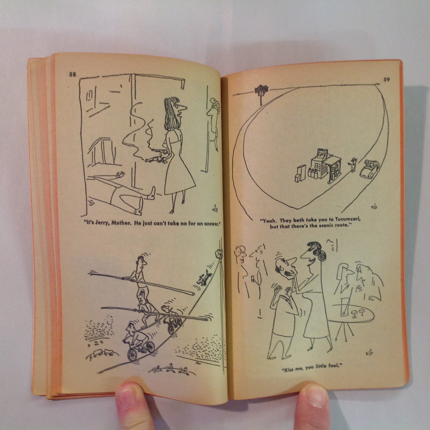 Vintage 1959 Fawcett Crest Paperback CRAZY CARTOONS By VIP