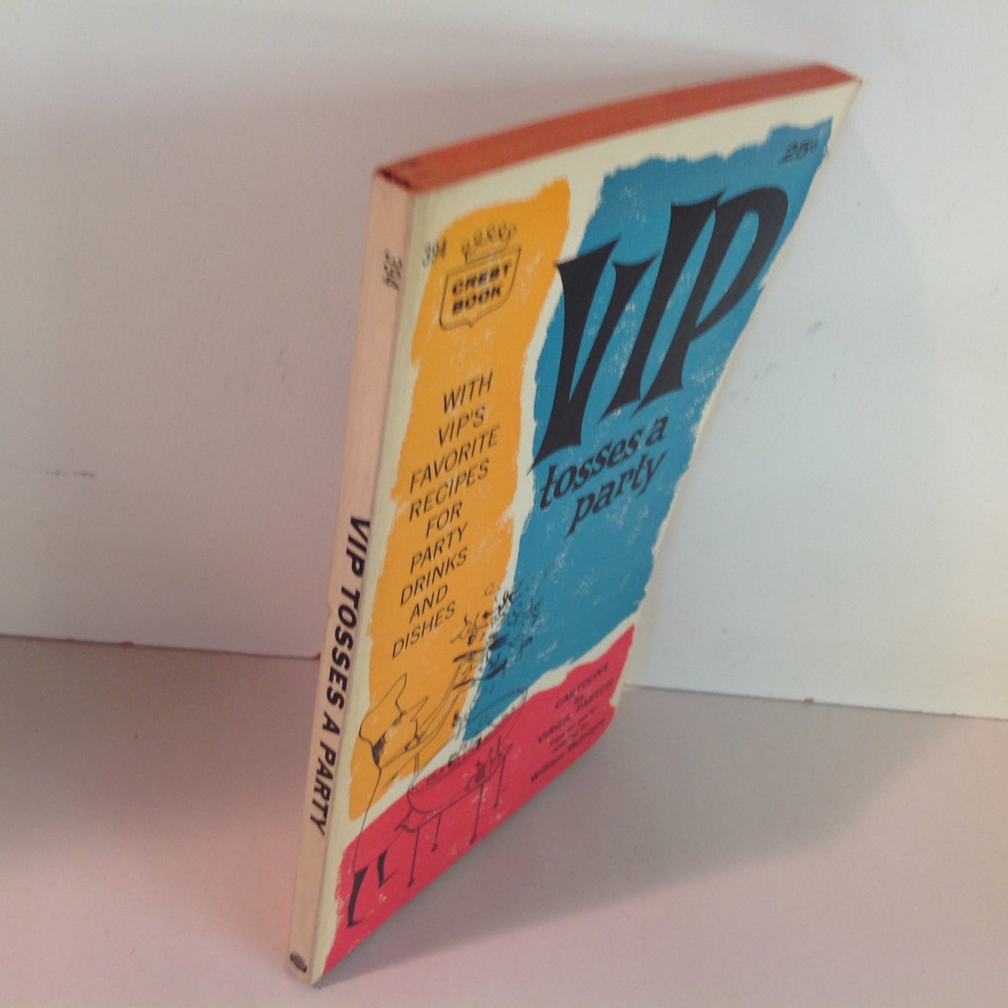 Vintage 1960 Paperback VIP TOSSES A PARTY with VIP's FAVORITE RECIPES FOR PARTY DRINKS AND DISHES