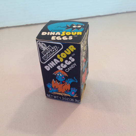 Vintage Unopened 1981 Willy Wonka's DinaSour Eggs Candy Giant Sour Jawbreakers Sealed