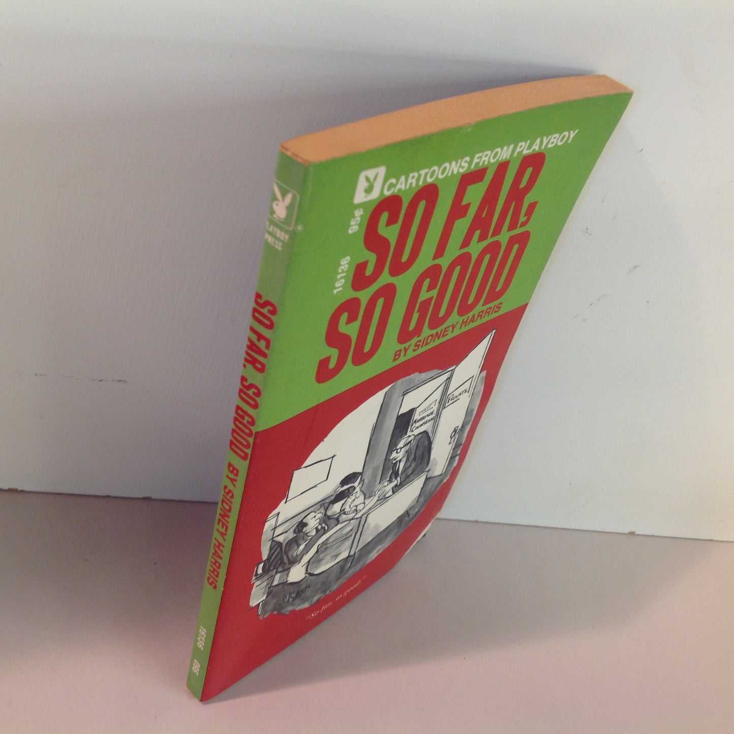 Vintage 1971 Playboy Press SO FAR, SO GOOD by Sidney Harris Cartoons from PLAYBOY