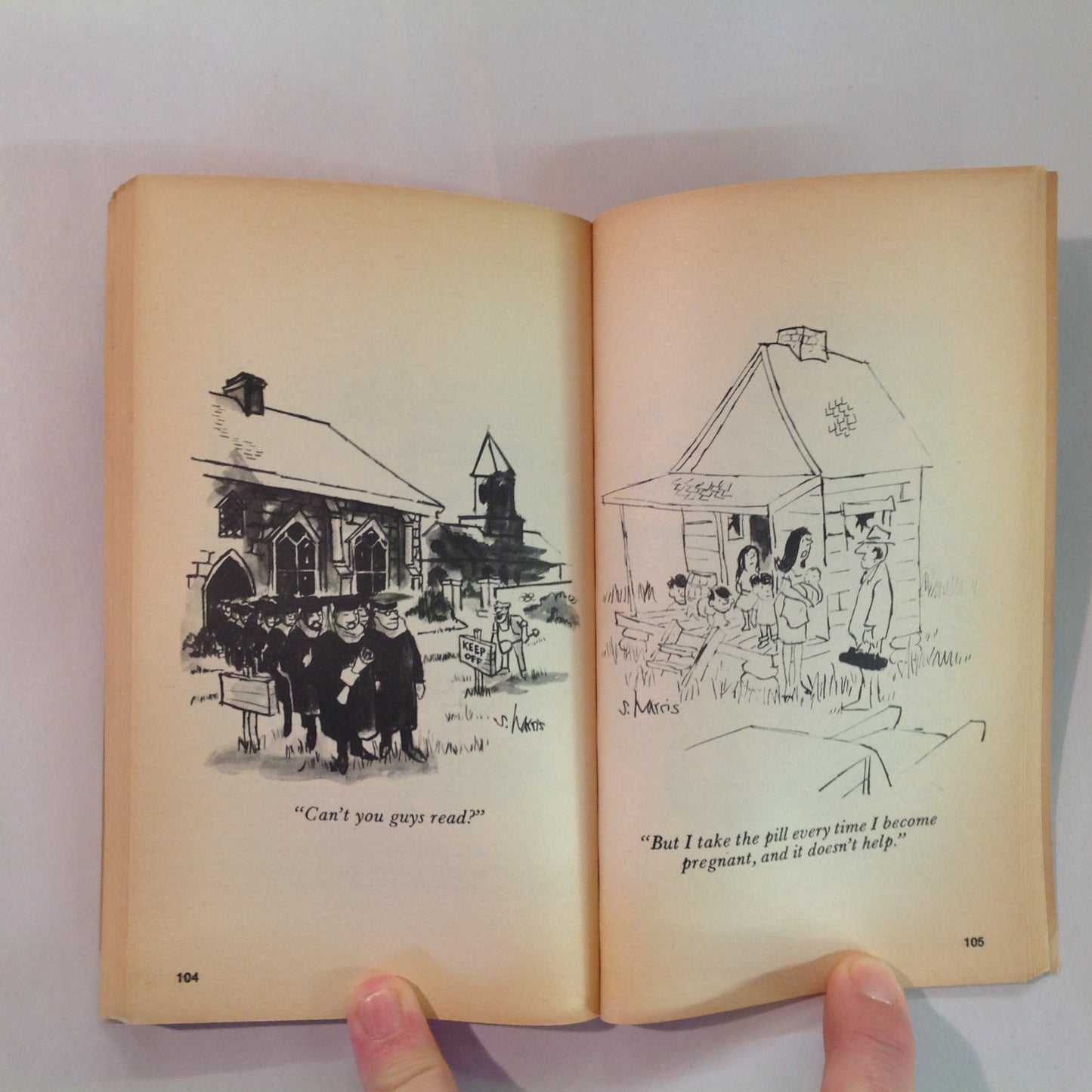 Vintage 1971 Playboy Press SO FAR, SO GOOD by Sidney Harris Cartoons from PLAYBOY