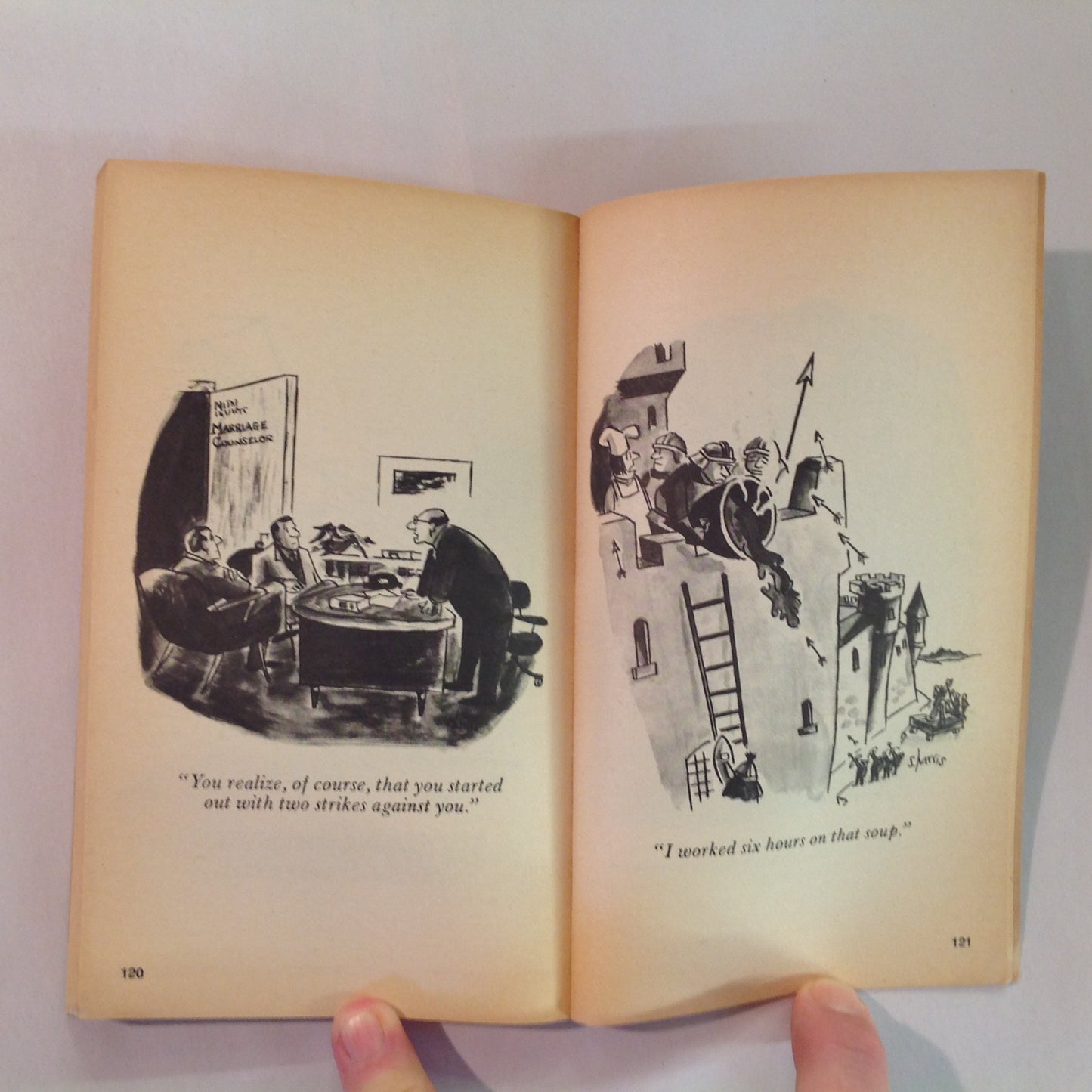 Vintage 1971 Playboy Press SO FAR, SO GOOD by Sidney Harris Cartoons from PLAYBOY