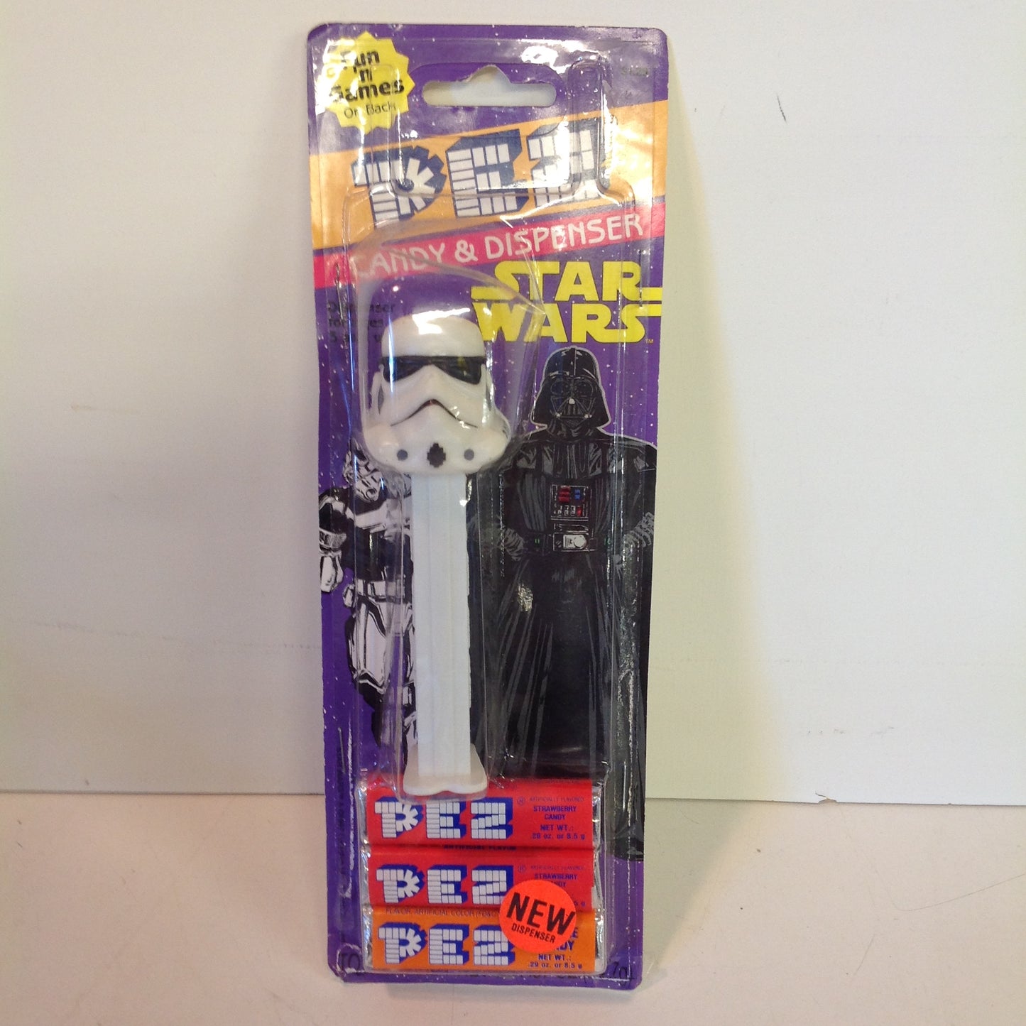 Vintage 1990's Pez Candy Dispenser w/Original Packaging Star Wars Stormtrooper