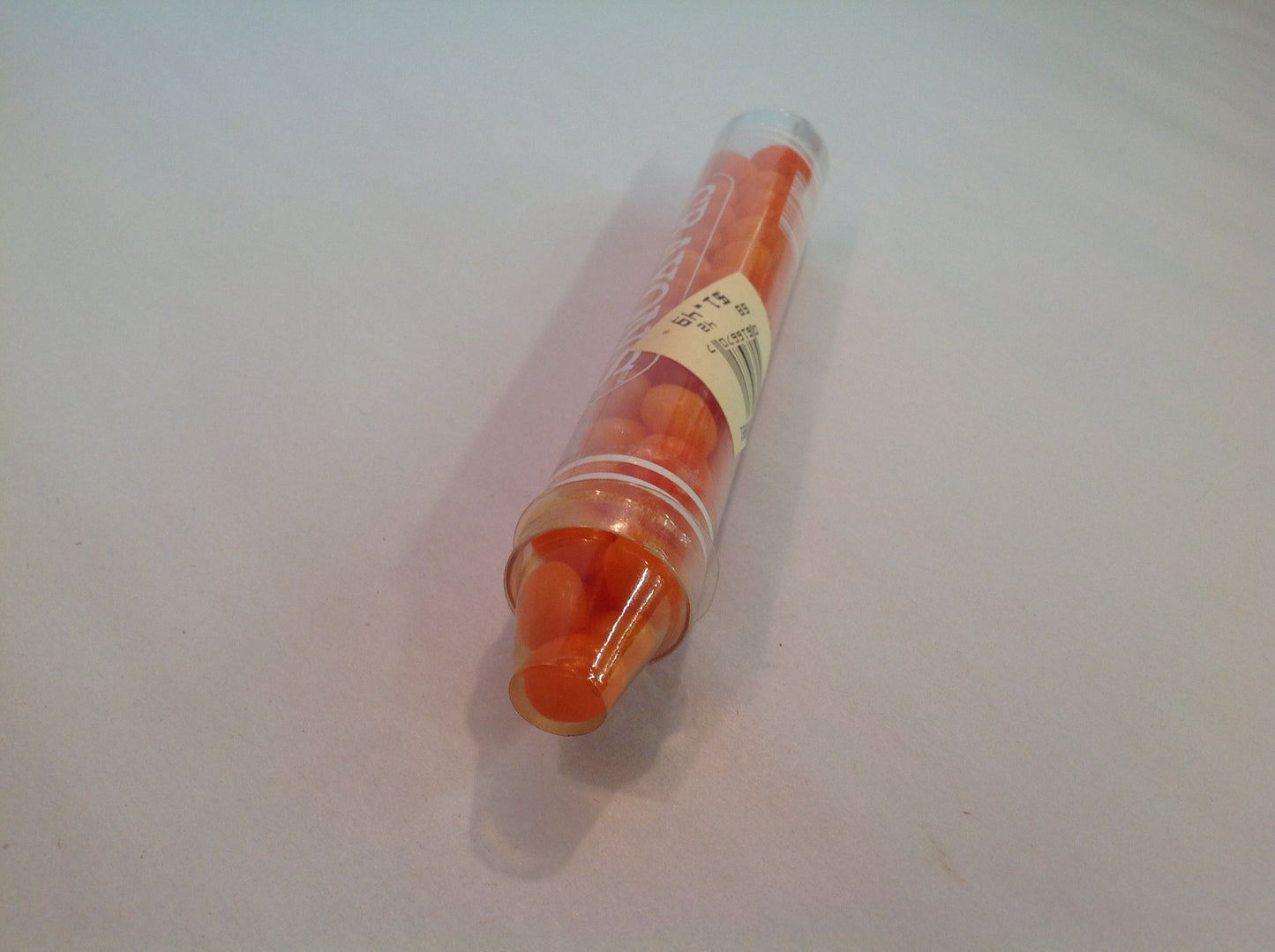 Vintage Unopened 1990's Horizon Creations Orange Crayon Jelly Beans Sealed Candy Container