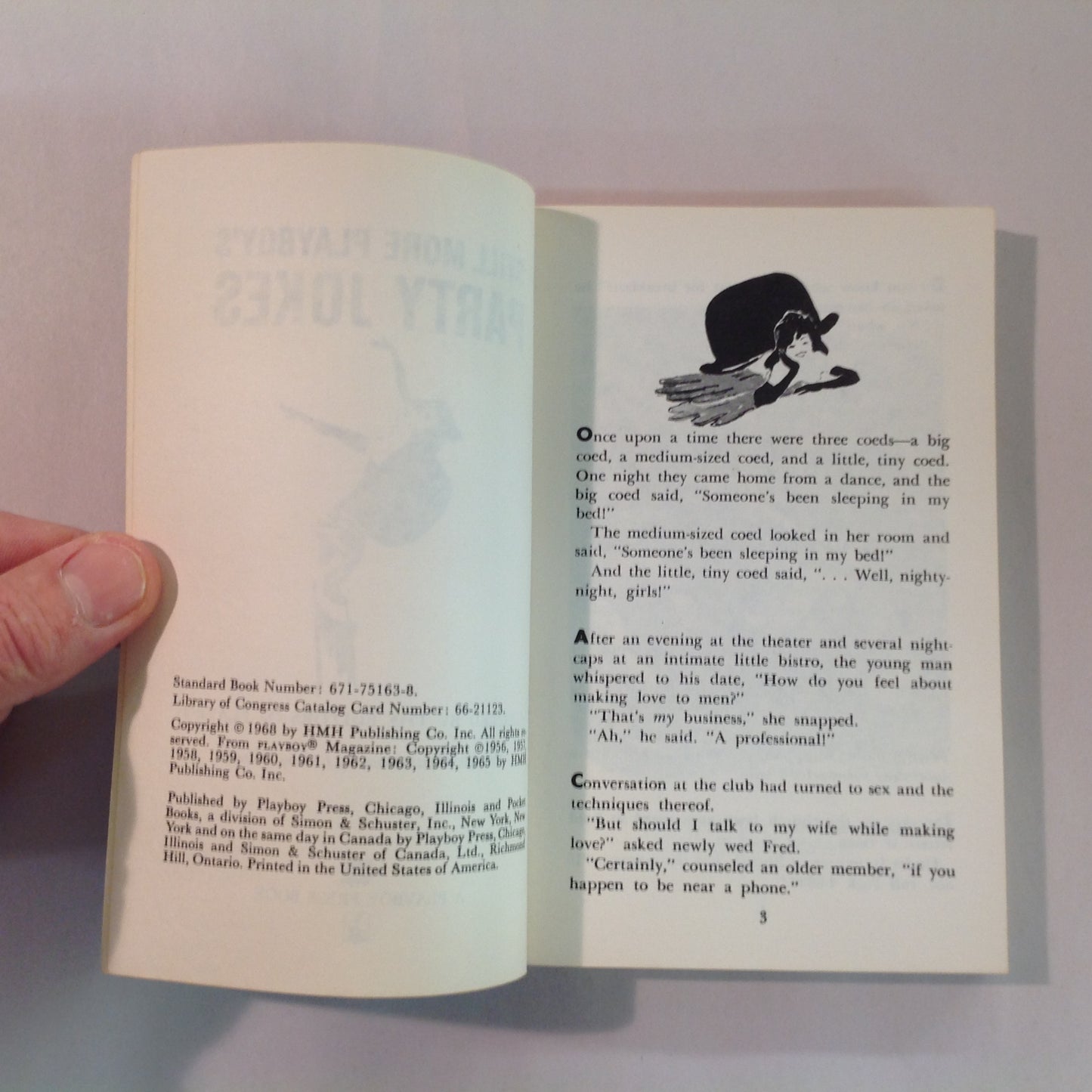Vintage 1968 Playboy Press Paperback STILL MORE PLAYBOY'S PARTY JOKES