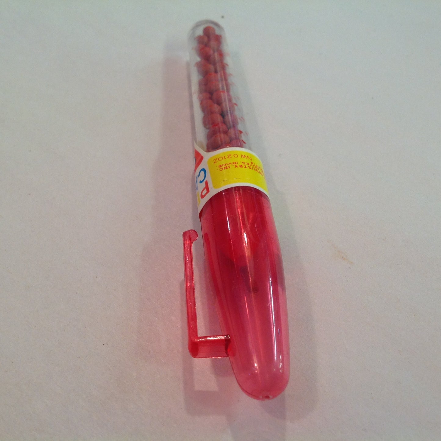 Vintage Unopened 1970's I and Y Red Pen Candy Sealed Candy Container