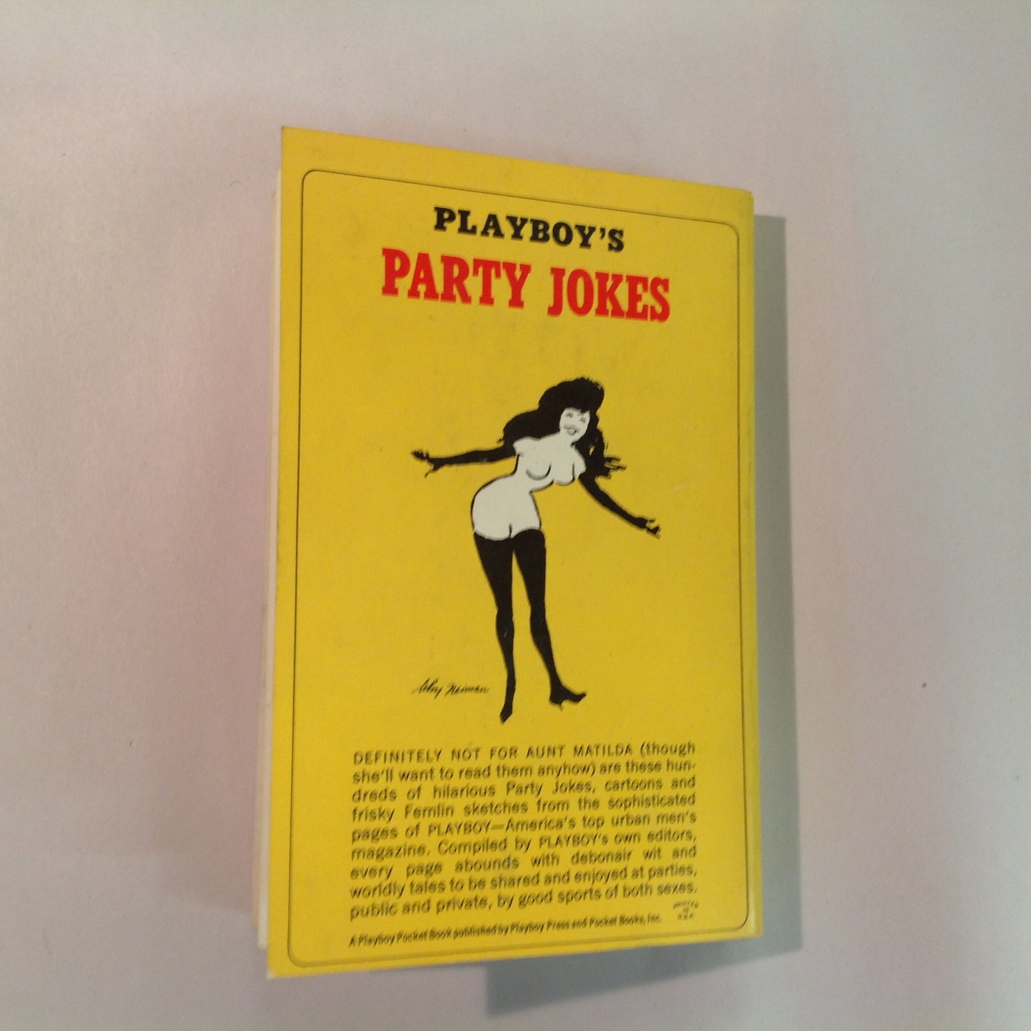 Vintage 1963 Playboy Press Paperback PLAYBOY'S PARTY JOKES
