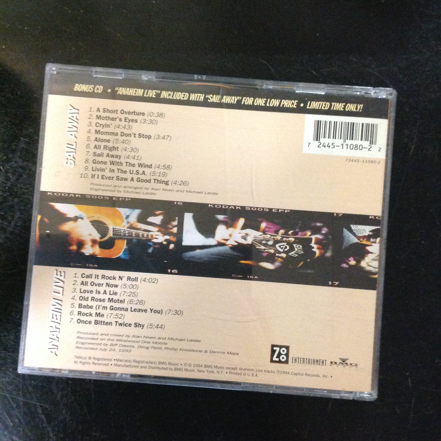 CD Great White Double CD Sail Away Anaheim Live 72445-11080-2 Zoo