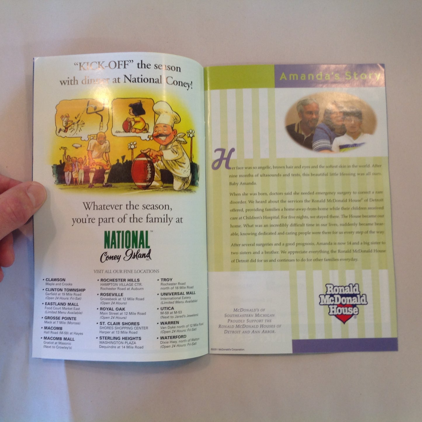 Vintage January 6 2002 Detroit Lions Presents: Kickoff Playbook Pontiac Silverdome 1975-2001 Lions Vs. Dallas Cowboys