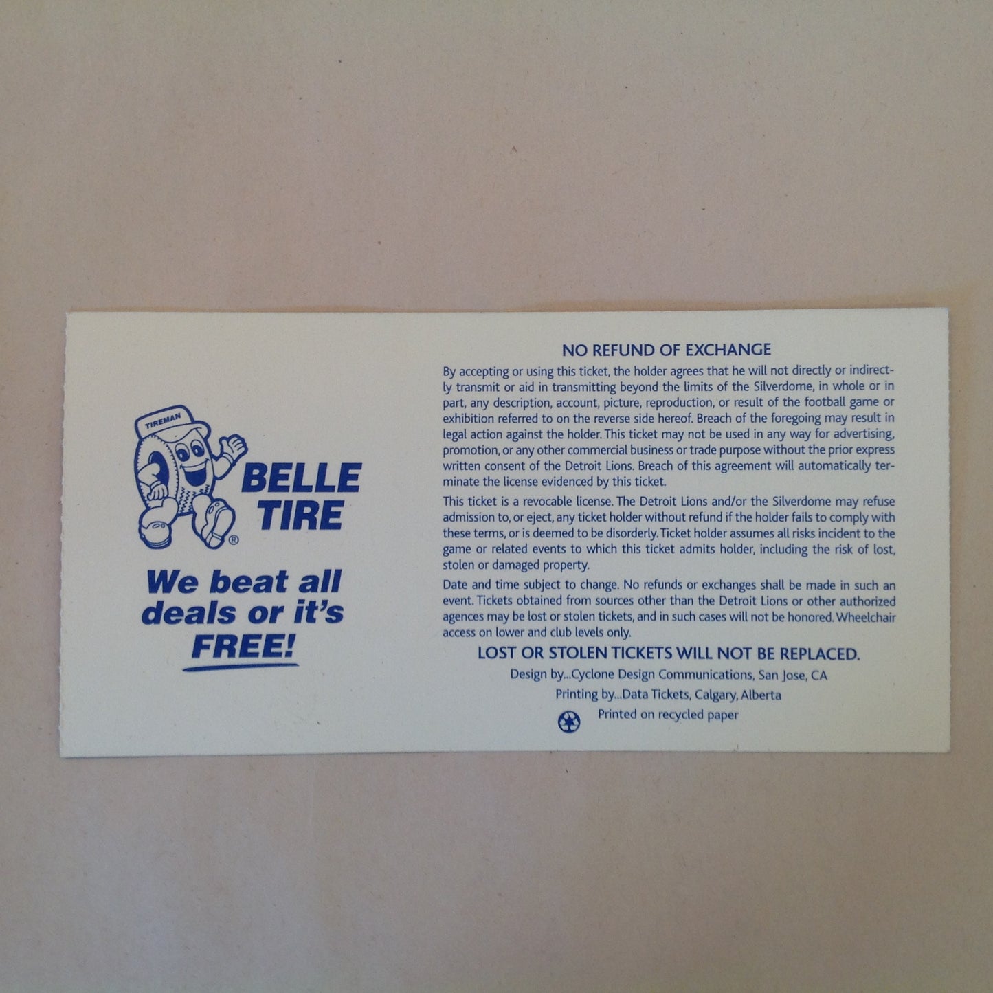 Vintage November 22 2001 Detroit Lions Presents: Kickoff Playbook Thanksgiving Classic Lions Vs. Green Bay Packers