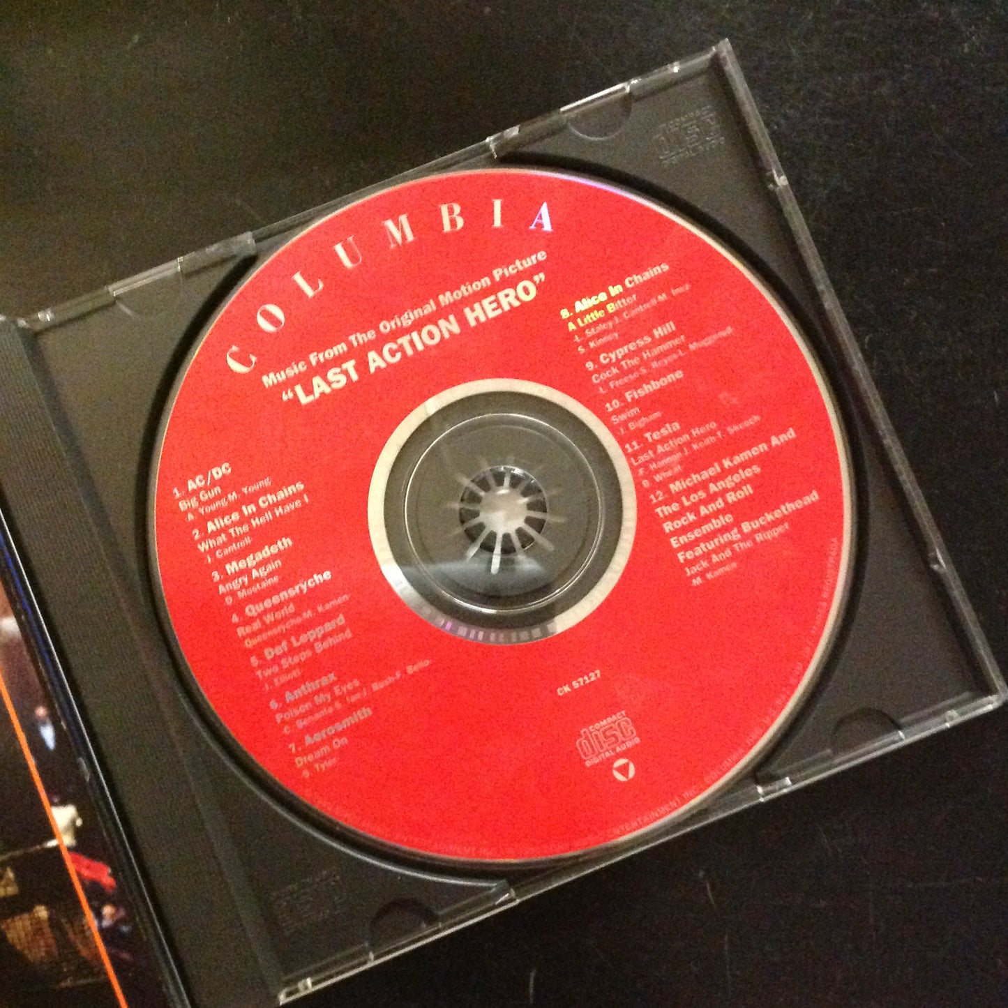 CD Motion Picture Movie Soundtrack Various Artists Last Action Hero CK 57127 Arnold Schwarzenegger Rock Metal Hard Pop