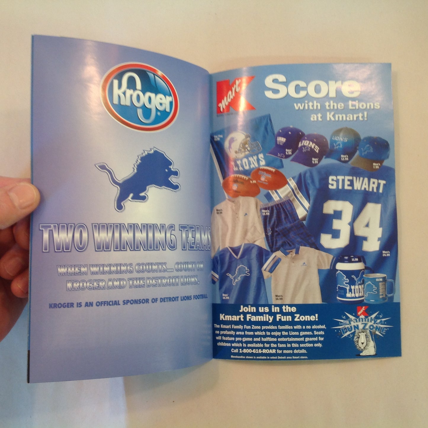 Vintage December 16 2001 Detroit Lions Presents: Kickoff Playbook Lions Vs. Minnesota Vikings