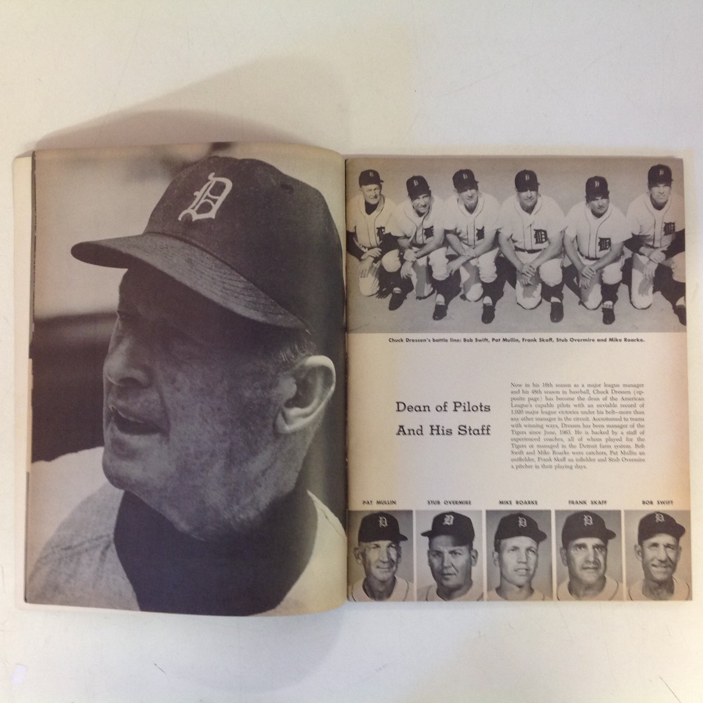 Vintage Official 1966 Detroit Tigers Yearbook