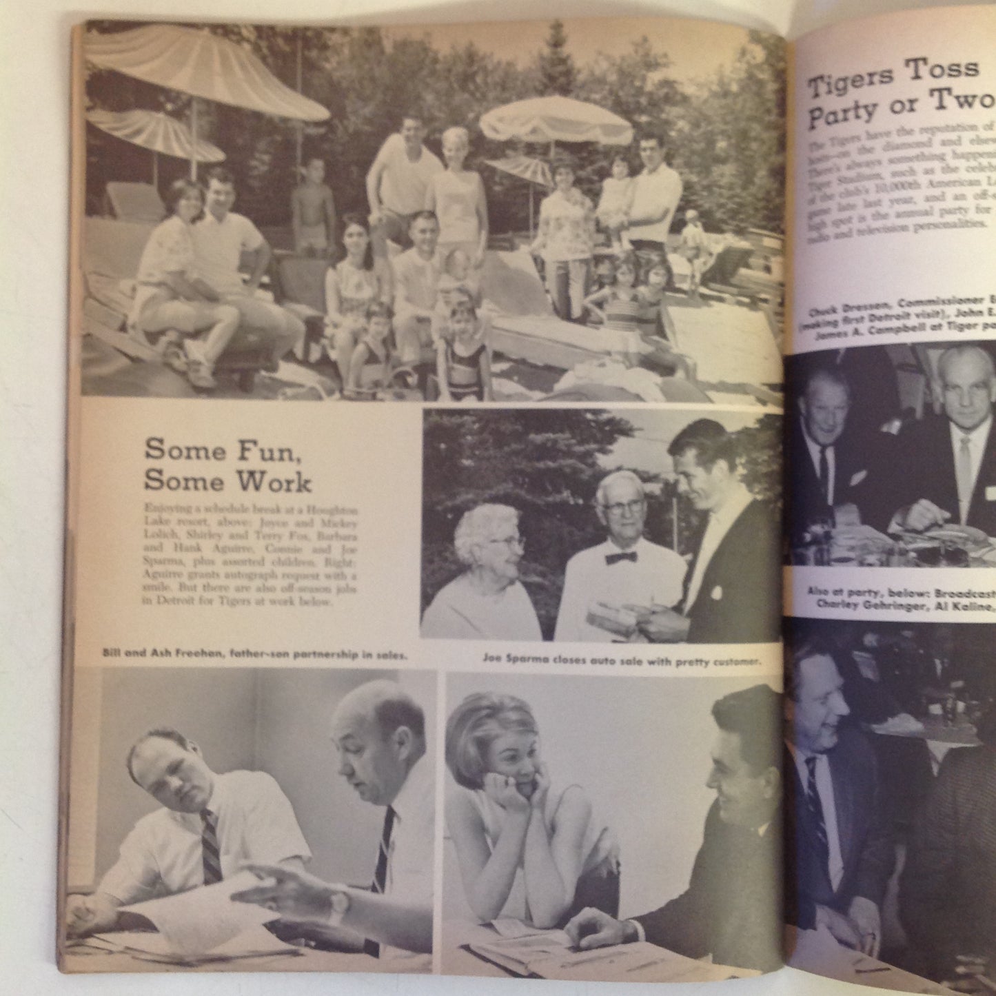 Vintage Official 1966 Detroit Tigers Yearbook
