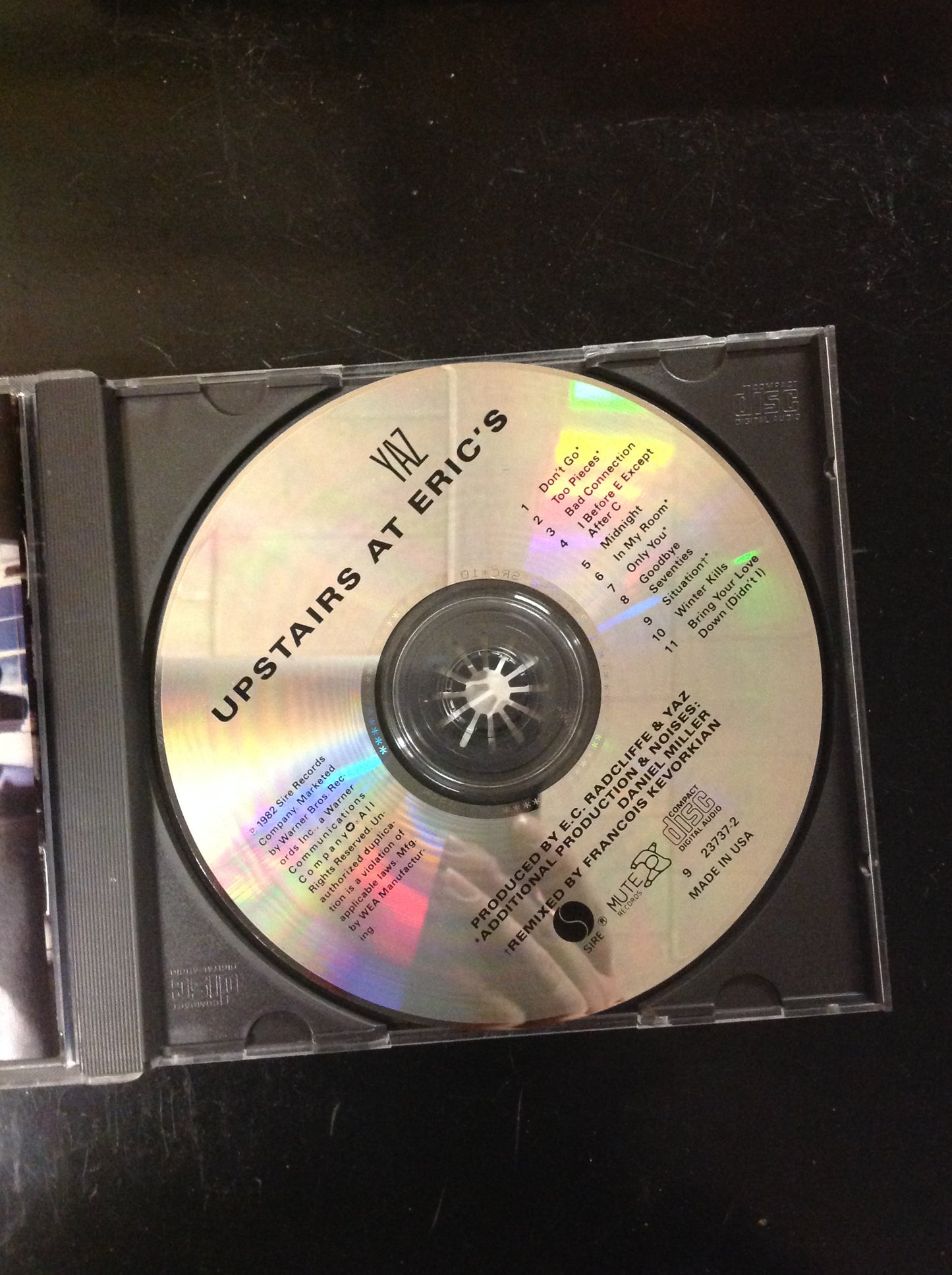 Yaz - Upstairs at Eric's *Single #20