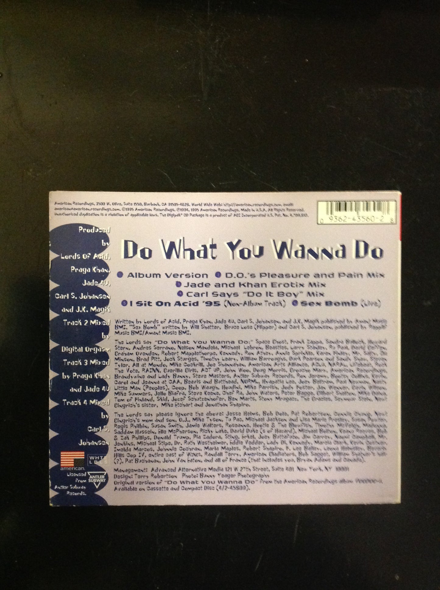 Lords Of Acid - Do What You Wanna Do *Single #78