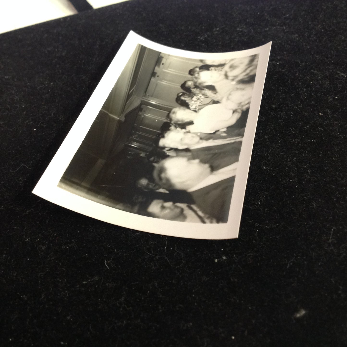 Vintage Mid Century B&W Photo SS South American Cruise Show Faces of the Crowd