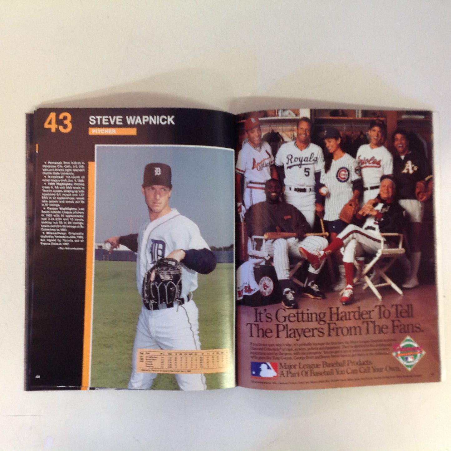 Vintage Official 1990 Detroit Tigers Yearbook