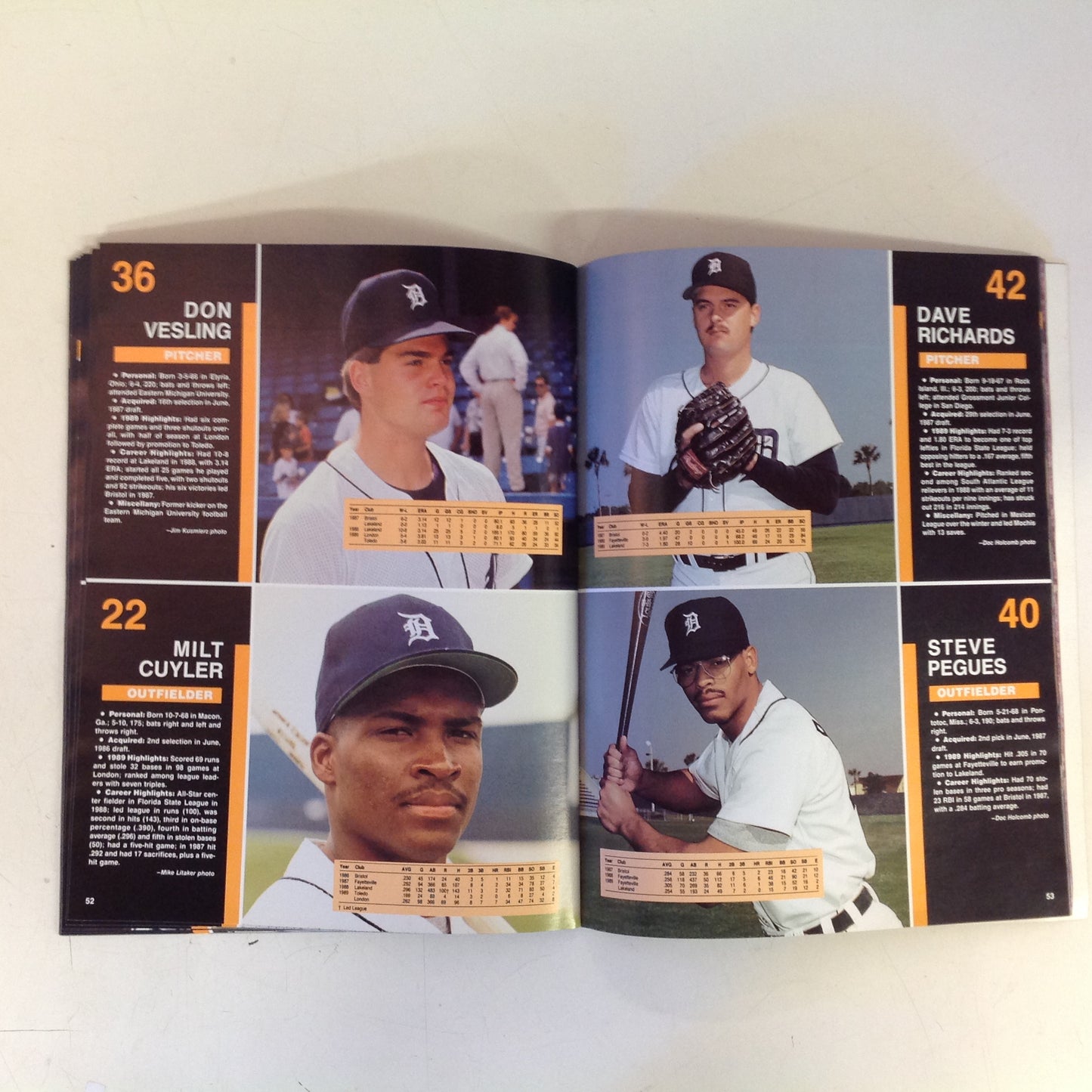 Vintage Official 1990 Detroit Tigers Yearbook