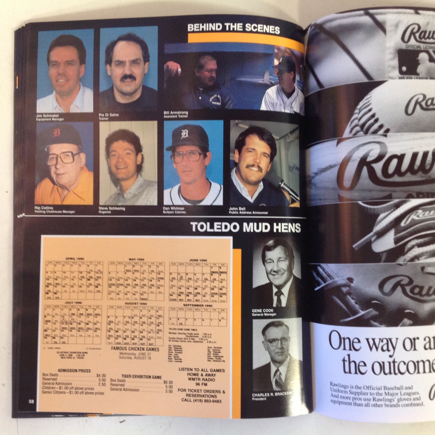 Vintage Official 1990 Detroit Tigers Yearbook
