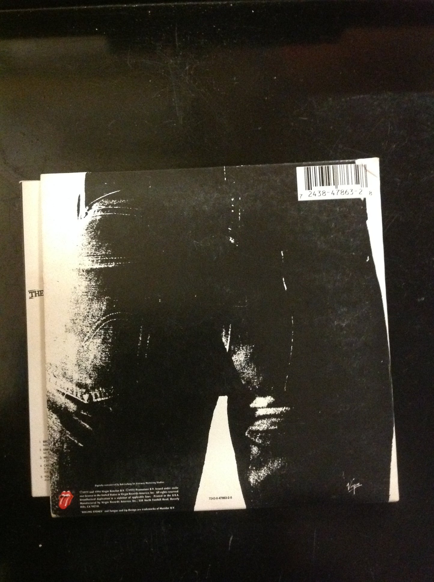 CD The Rolling Stones Sticky Fingers Album Copy Zipper 1994 Limited Edition