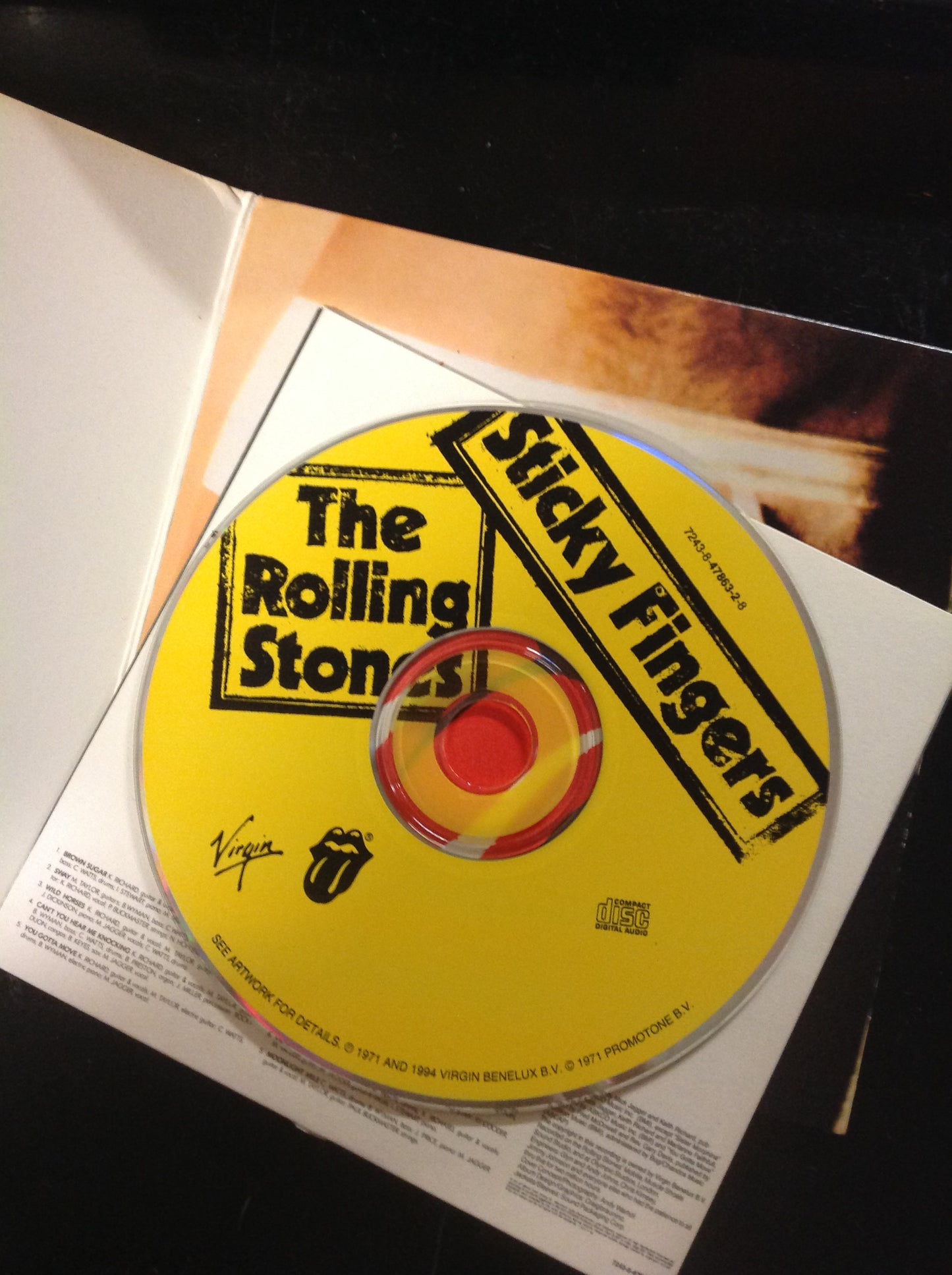 CD The Rolling Stones Sticky Fingers Album Copy Zipper 1994 Limited Edition