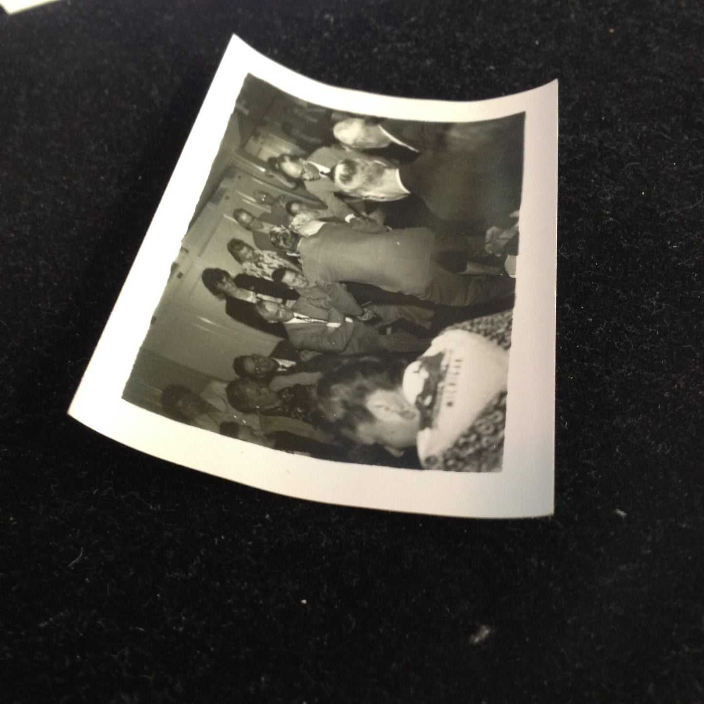 Vintage Mid Century B&W Photo SS South American Cruise Show Older Couple Bust a Move