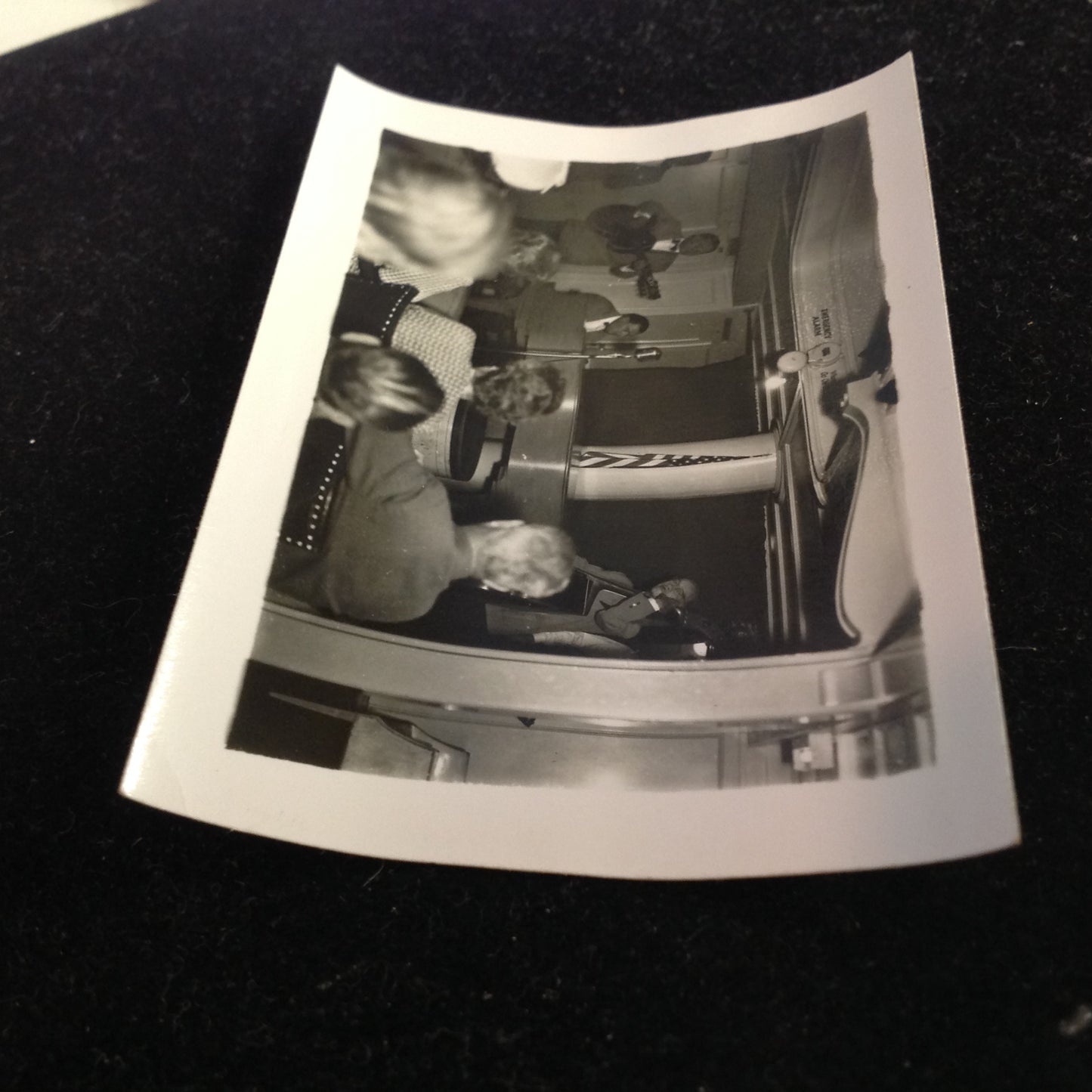 Vintage Mid Century B&W Photo SS South American Cruise Show Enjoying the Jazz Combo